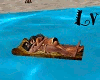 Couple Pool Float Gold