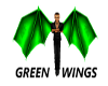 green flying  wings,