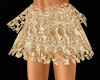!Floral lace skirt gold