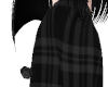 Black plaid midi