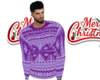 purple christmas sweater