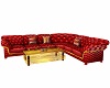 Chesterfield red couche