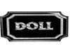 Doll Plaque Black Silver