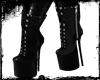✘ Black Vinyl Heels
