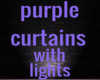 purple curtains