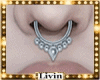 {L} Septum Pierc Silver