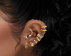 Set of Gold Earrings