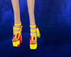 heels red yellow