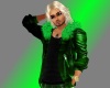 Green Fur Leather Jacket