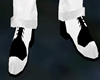 white/black shoes