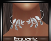 Silver Leaf Choker