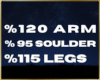 120 Arm 95 Soul 115 Legs