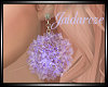 Puff Earrings - Lilac