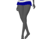*Blue Mini Skirt +Belt