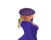 (F) Purple Hat W/ Hair