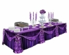 purple-love wedding tabl
