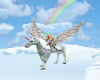 White Flying Pegasus