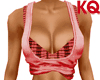 KQ Sexy Cheer Top Red