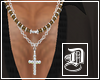 Tigers Eye-Diamond Cross
