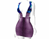 purple strap dress