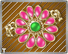 Pink Green Flower Bracel