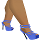 Basic Blues Zipper Heels