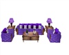 lovely purple sofa set