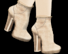 Ivory Suede Boots