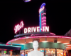 1950s drivein background