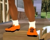 orangnblack sneakers