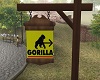 gorilla zoo sign