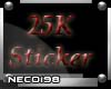 25K Sticker
