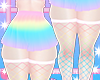 x❄ |Rainbow Skirt +Net