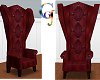 Lush Red Wing Chair