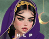 ▼ Purple Khalij Hijab