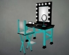 Teal Make-Up Stand