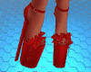 Red Socks Heels