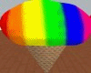 Rainbow ice cream chair