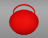 K red round handbag