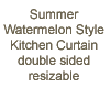 Melon Kitchen Curtain