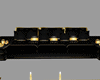BLACK & GOLD COUCH SET