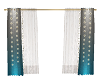 two tone blue curtains
