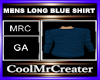 MENS LONG BLUE SHIRT