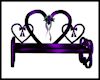 Dark Purple Hearts Bench