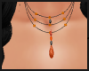Orange Black Necklace