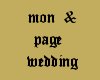*Q* mon & page wedding