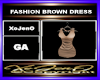 FASHION BROWN DRESS