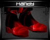 Red & Black Strobe Boots