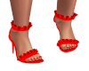 Red Ruffle Heels