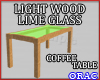 JLW L Glass Coffee Table